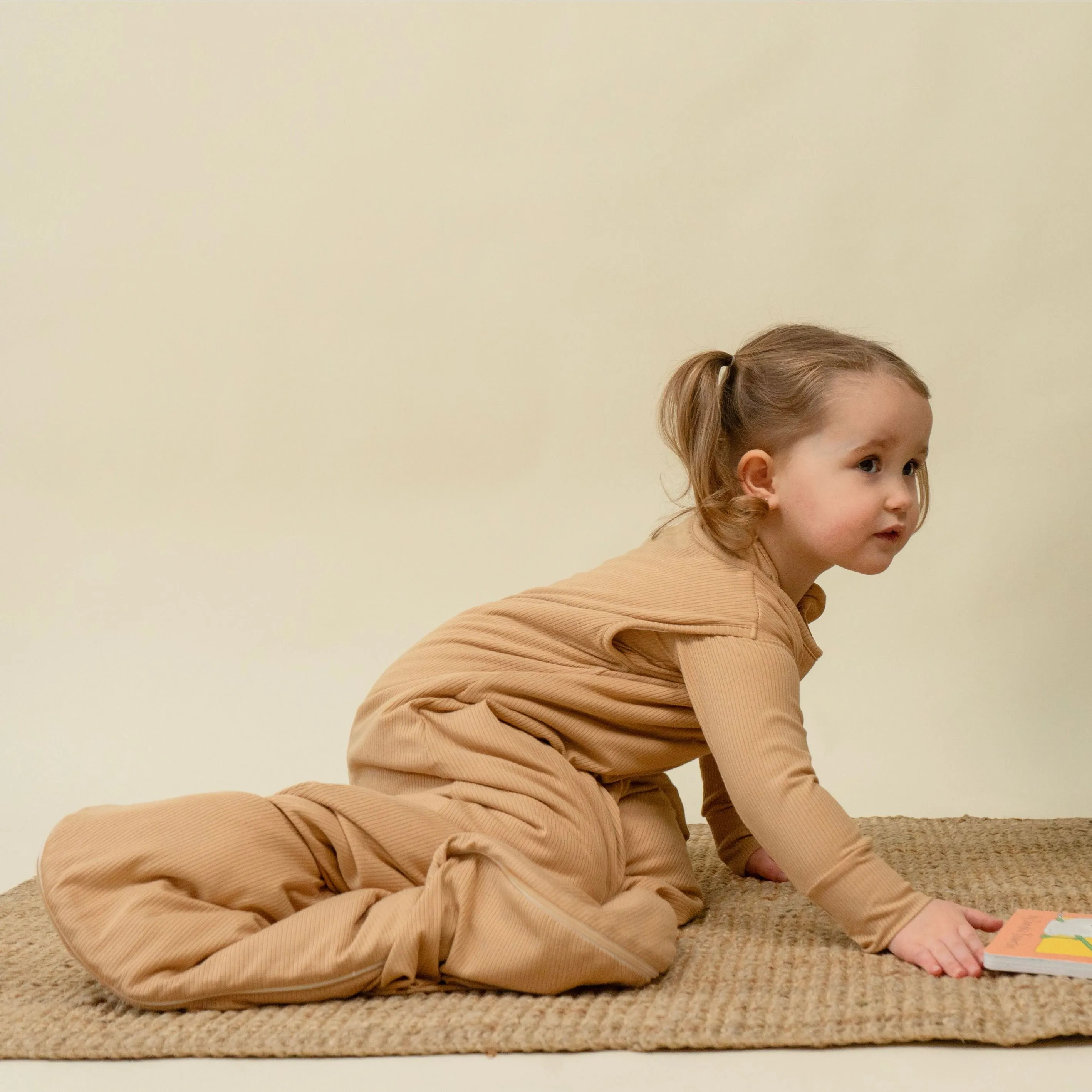 0.5 TOG Ribbed Bamboo Sleep Sack - Amber