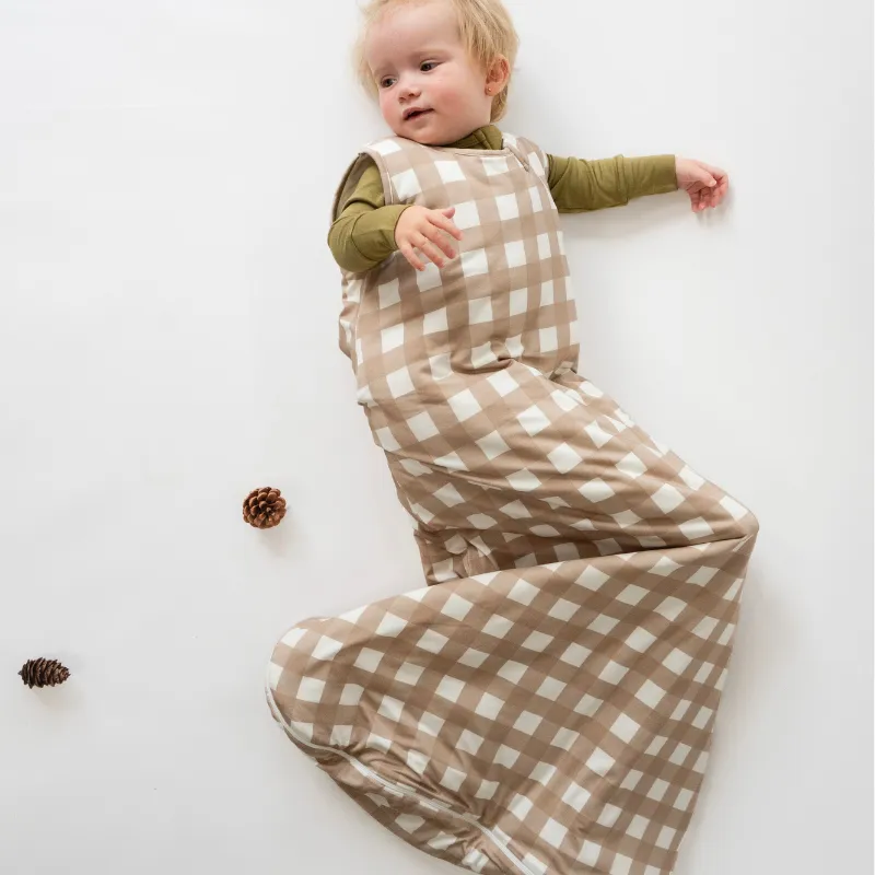 2.5 TOG Sleep Sack - Taupe Plaid