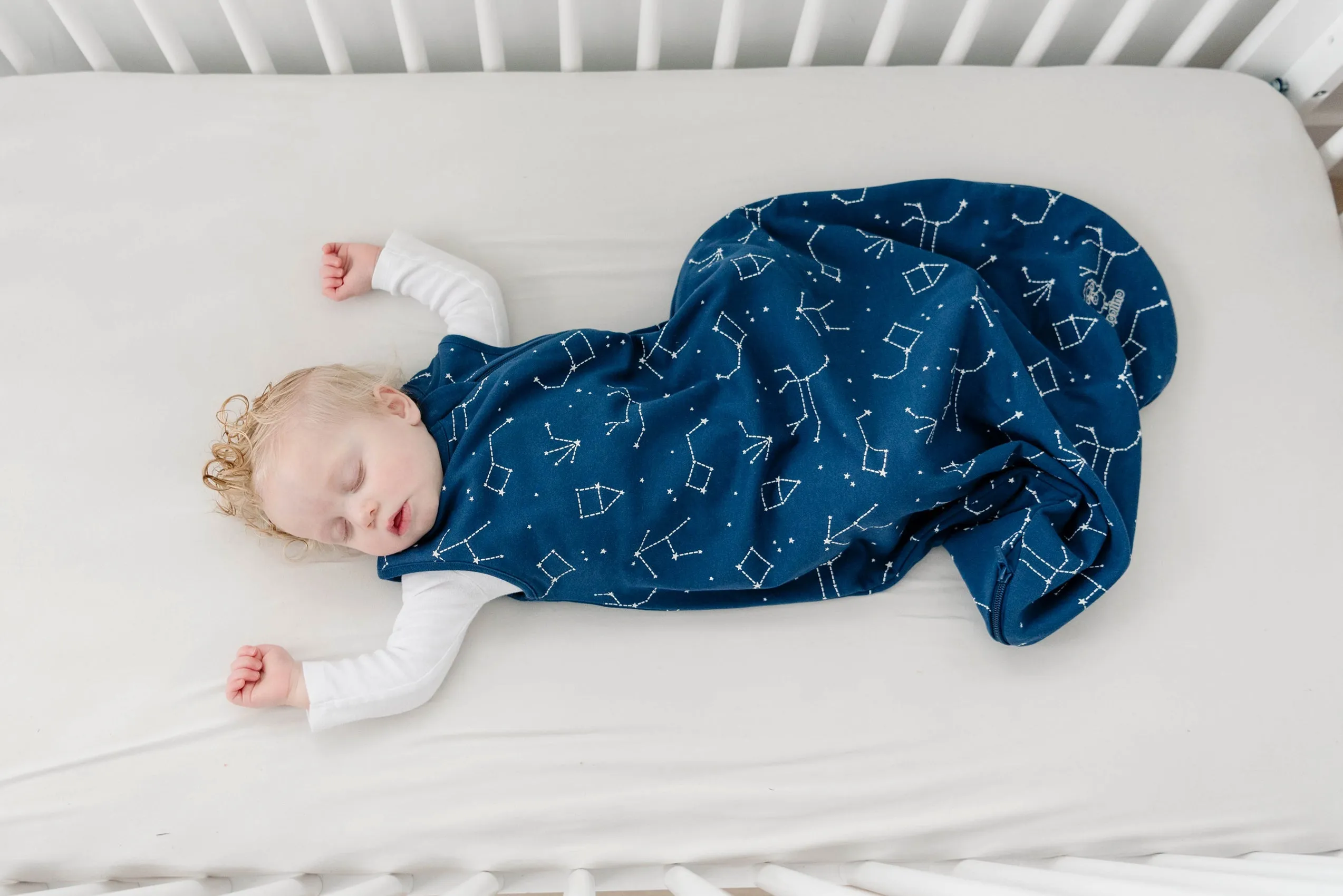 4 Season® Basic Baby Sleeping Bag, Merino Wool & Organic Cotton, Night Sky™