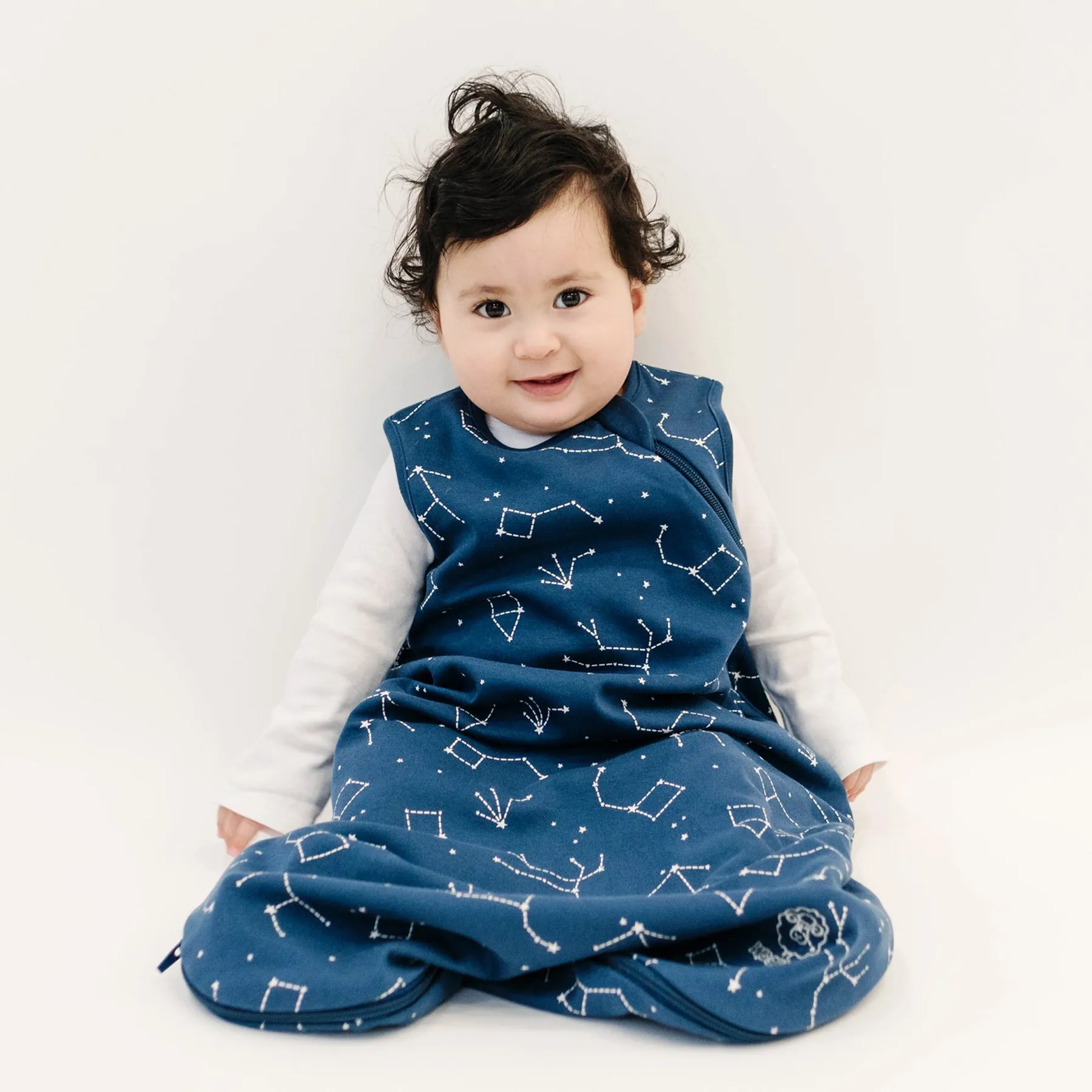 4 Season® Basic Baby Sleeping Bag, Merino Wool & Organic Cotton, Night Sky™