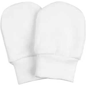 5 Pack White Baby Scratch Mitts