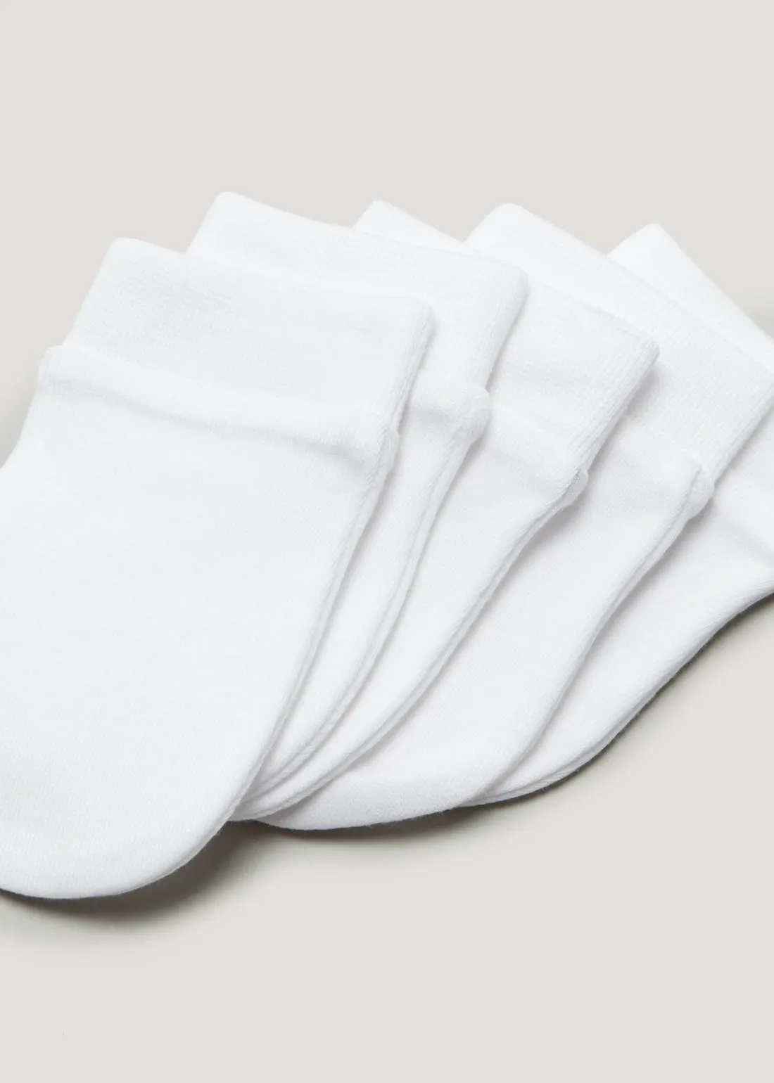 5 Pack White Baby Scratch Mitts