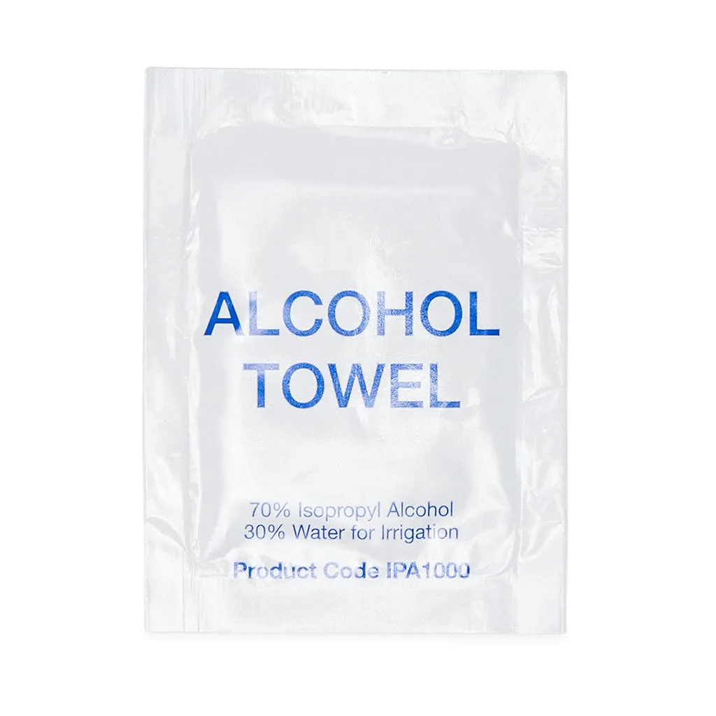 Alcohol Towel Sachets (100) 10101017