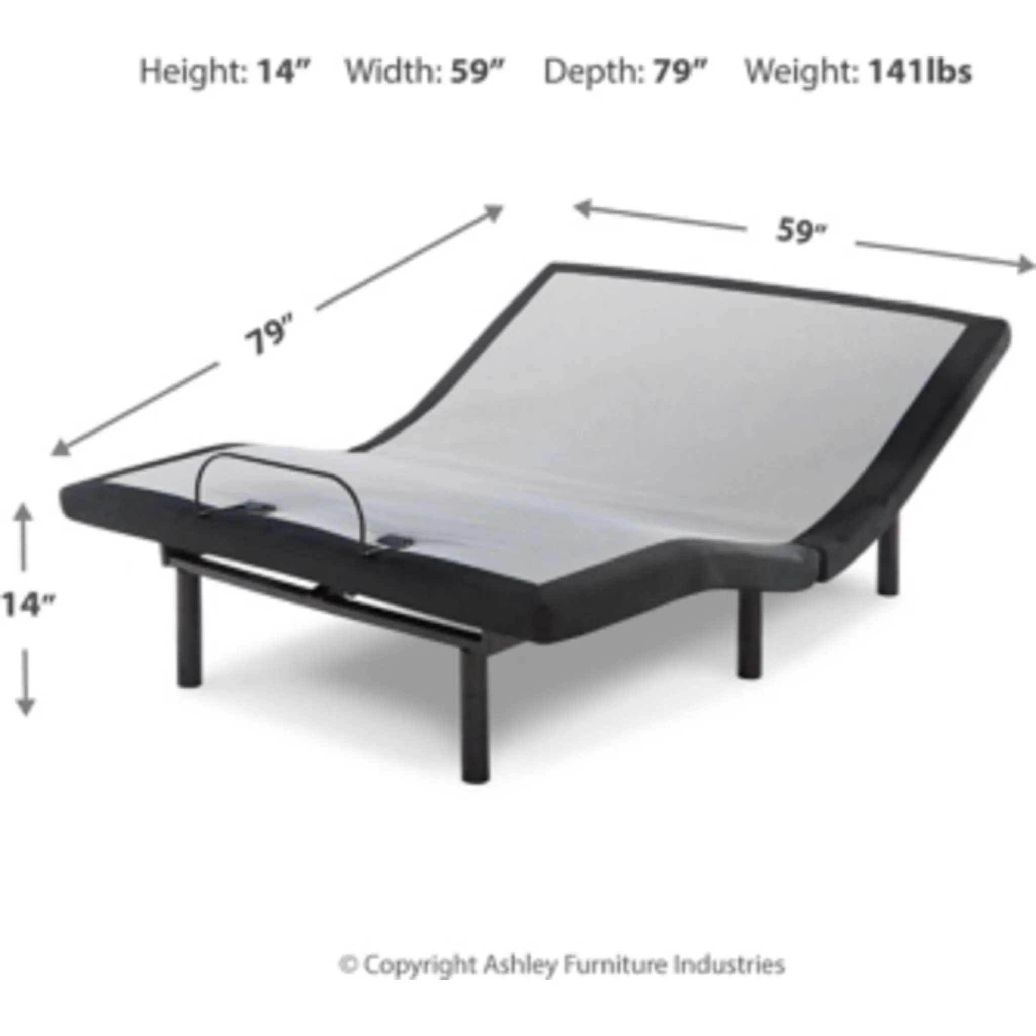 Ashley Sleep Better Lifestyle Adjustable Bed 14 inch