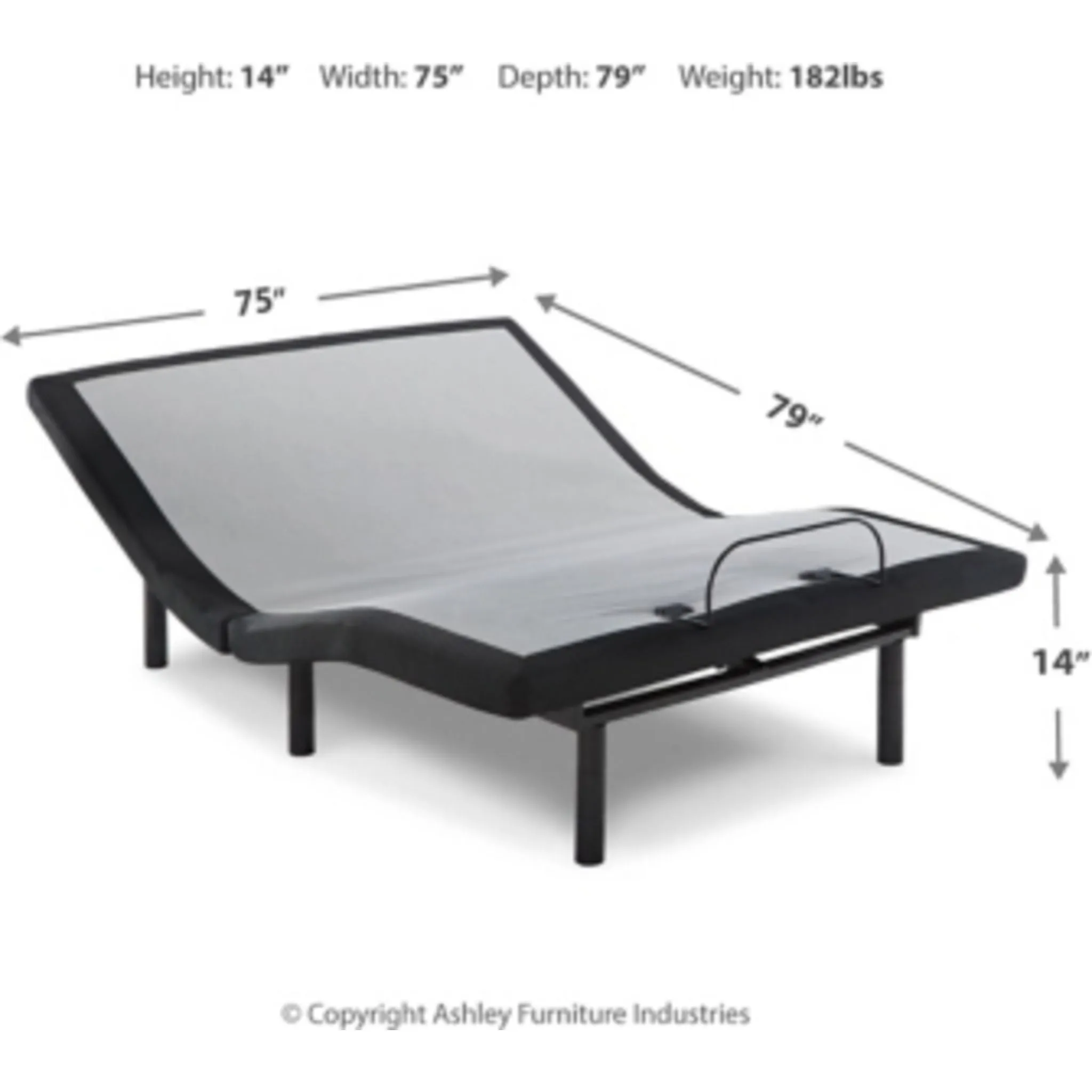 Ashley Sleep Better Lifestyle Adjustable Bed 14 inch