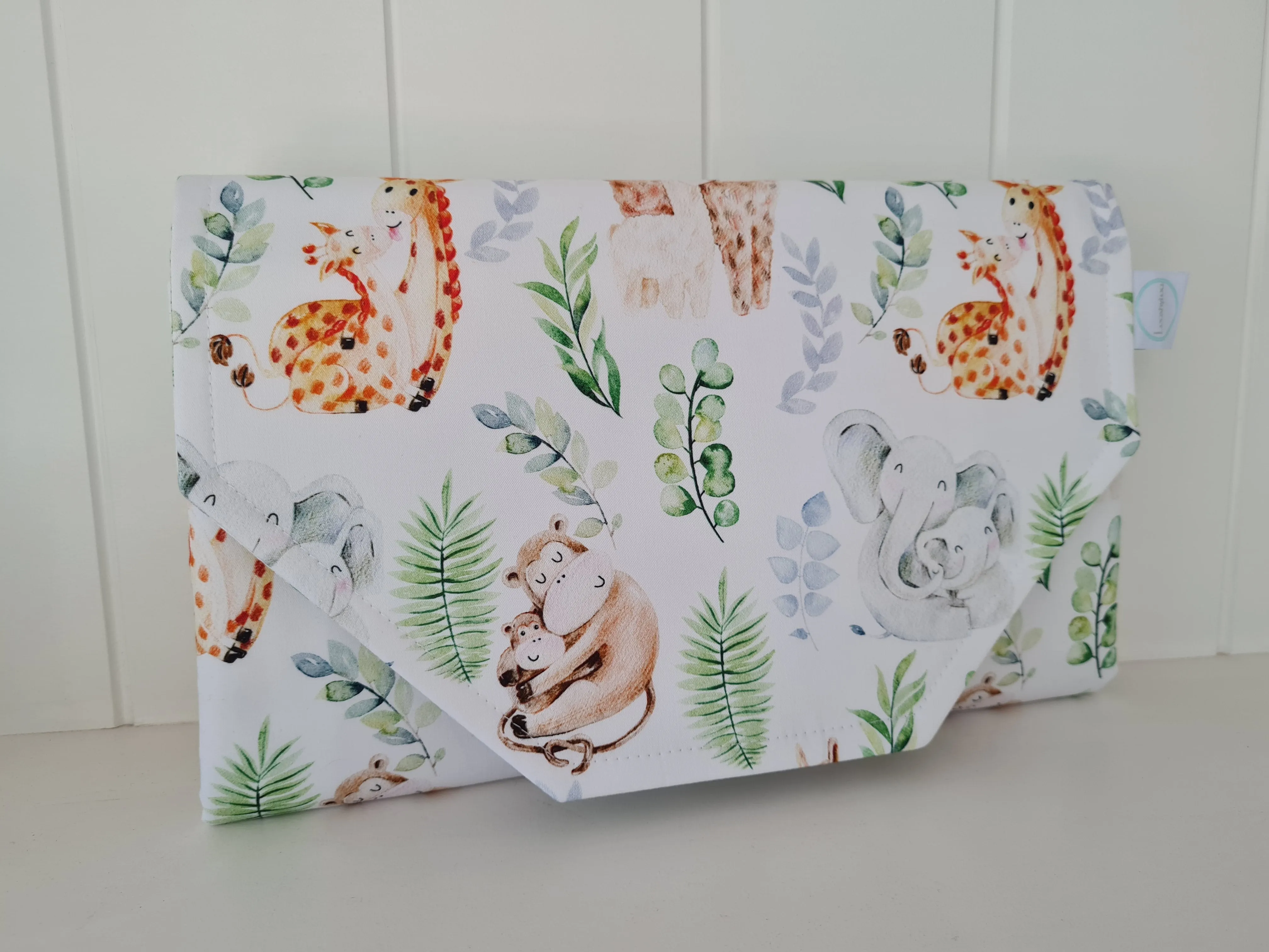 Baby Animal Love Nappy change mat clutch (Pre Order - Dispatches in 10-12 days)