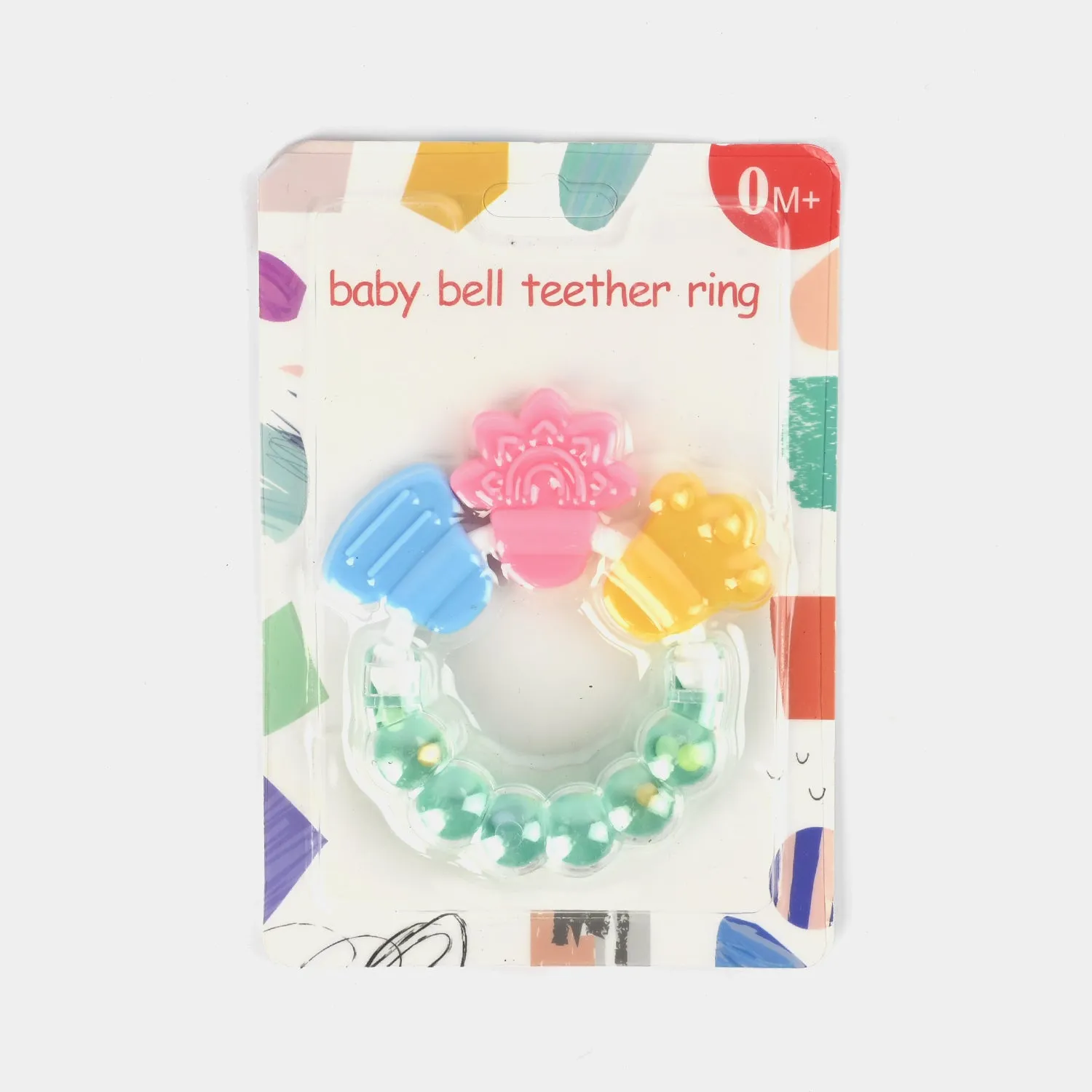 Baby Bell Teether Rattle Green 0M 