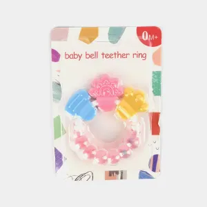 Baby Bell Teether Rattle Pink 0M 