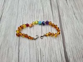 Baltic amber anklet