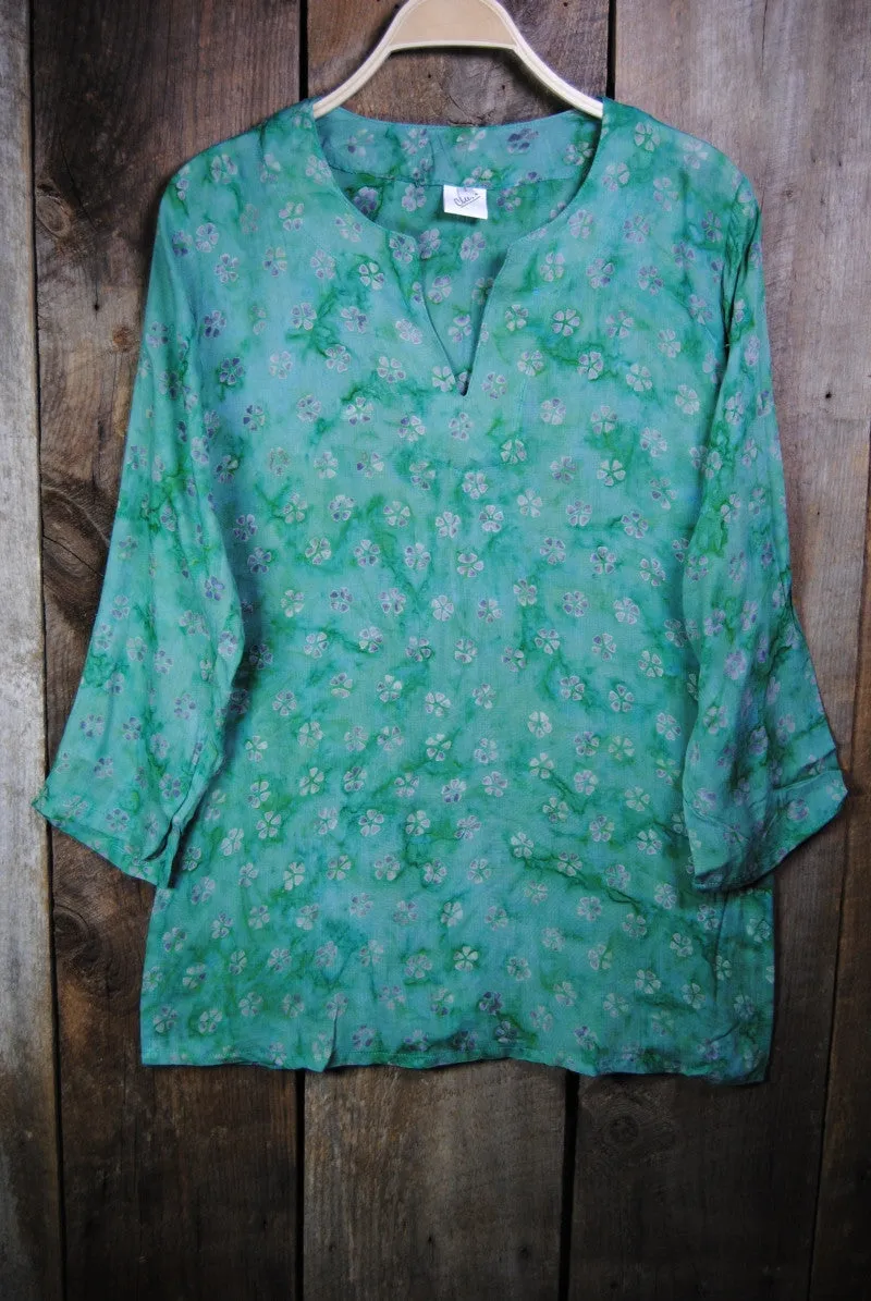 Batik Tunics in Green