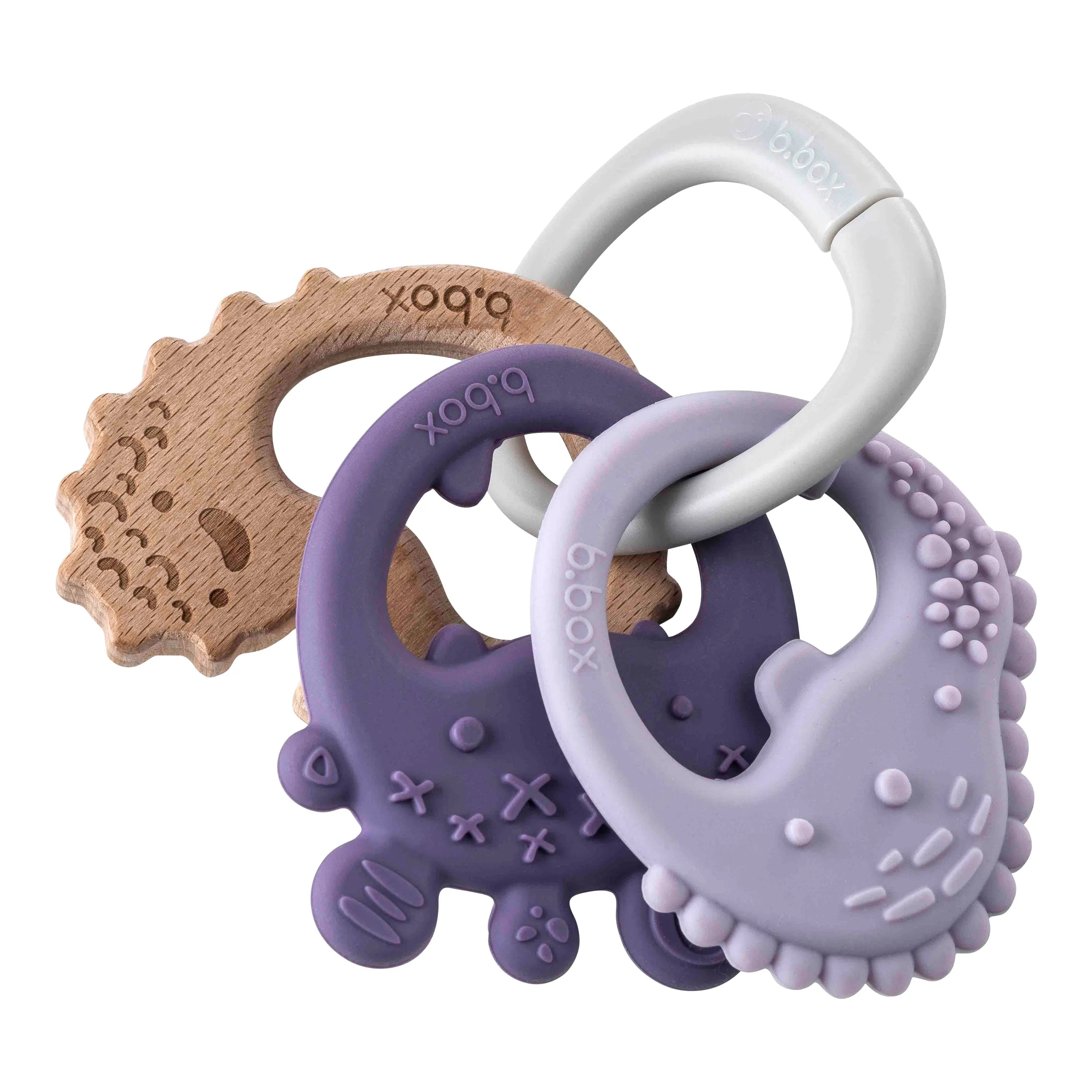 b.box Baby Keyring Trio Teether -  Assorted