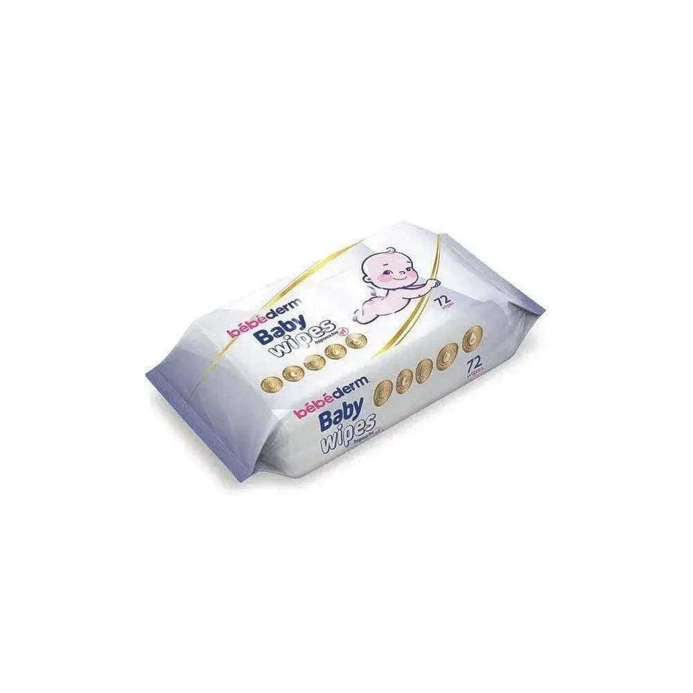 Bebederm Baby Wipes Fragrance Free 72 Wipes