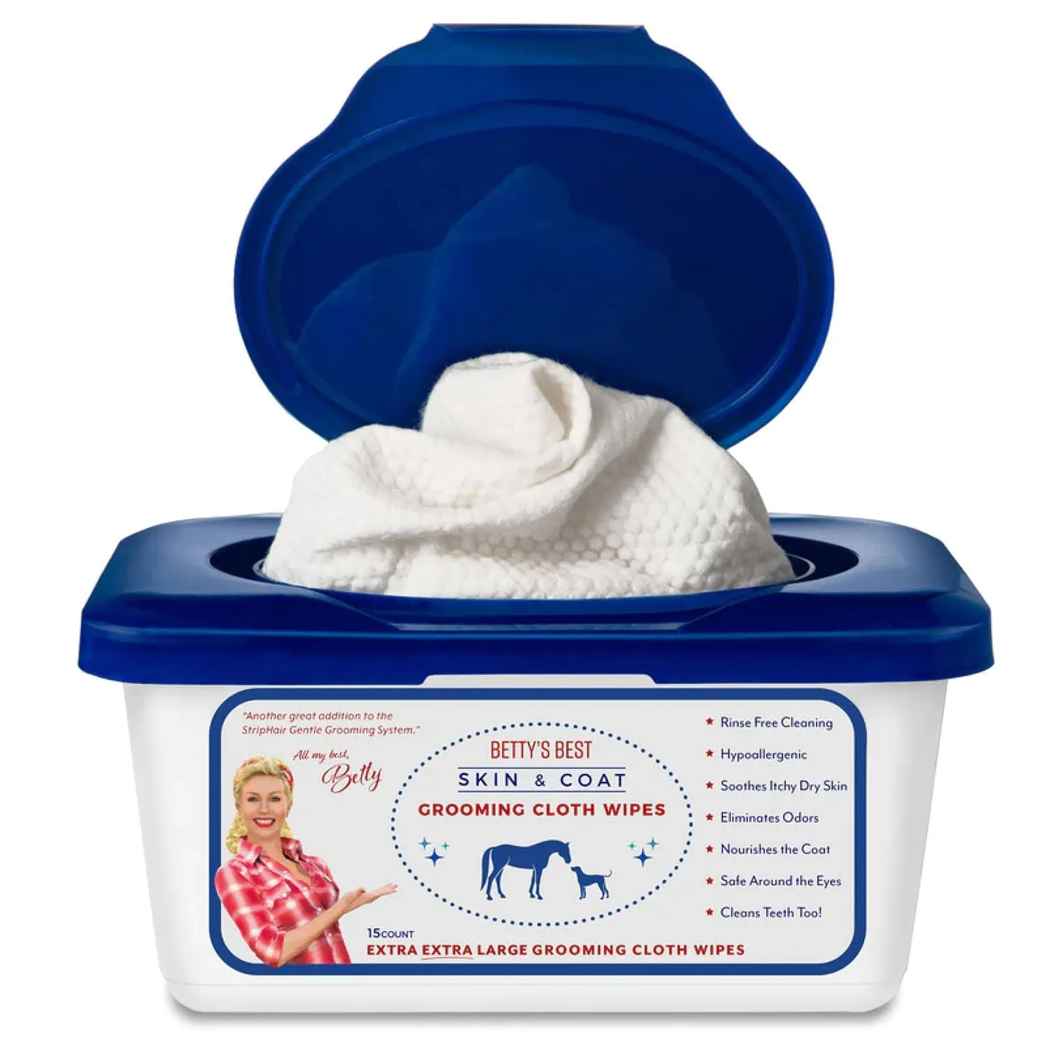 Betty's Best Skin & Coat Cloth Wipes