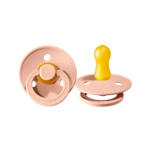 BIBS Colours Pacifiers 2 Pack (Size 3) - Blush