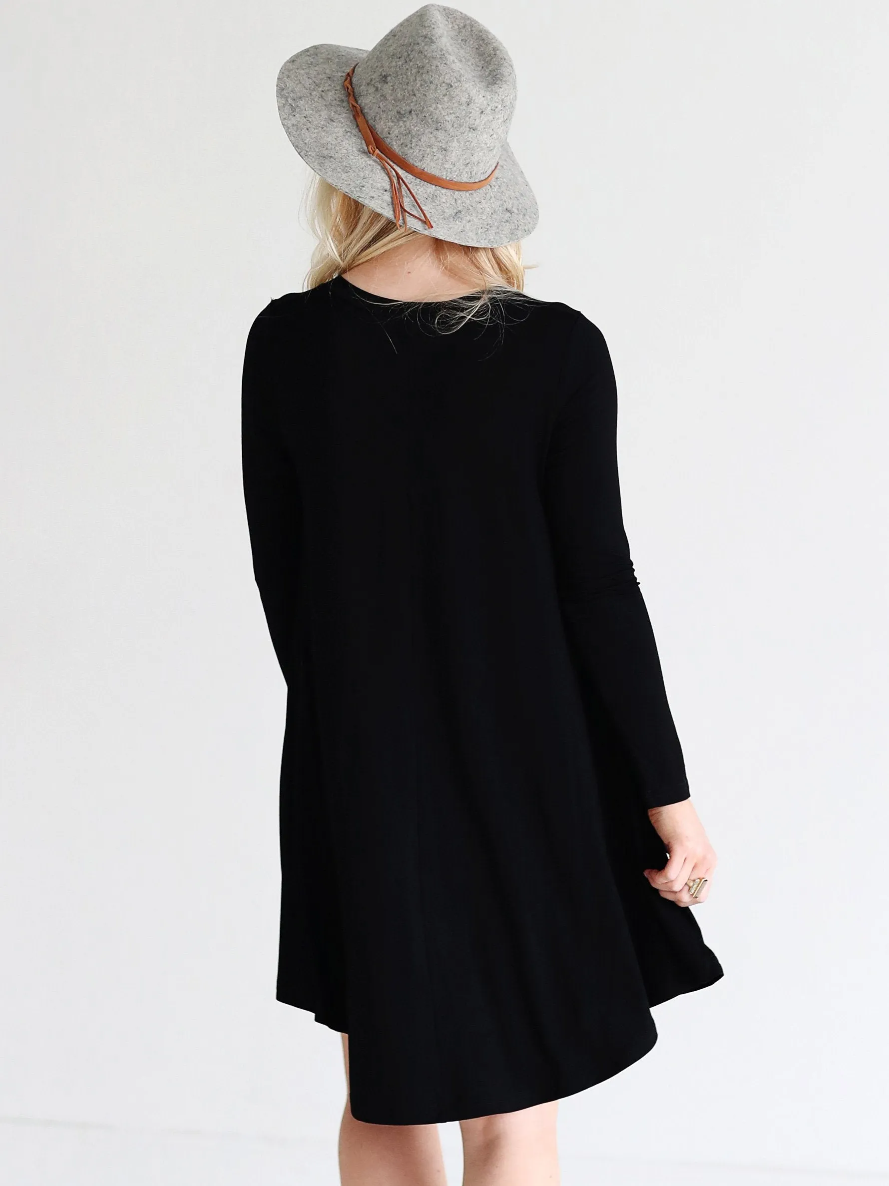 Black DLMN Swing Dress