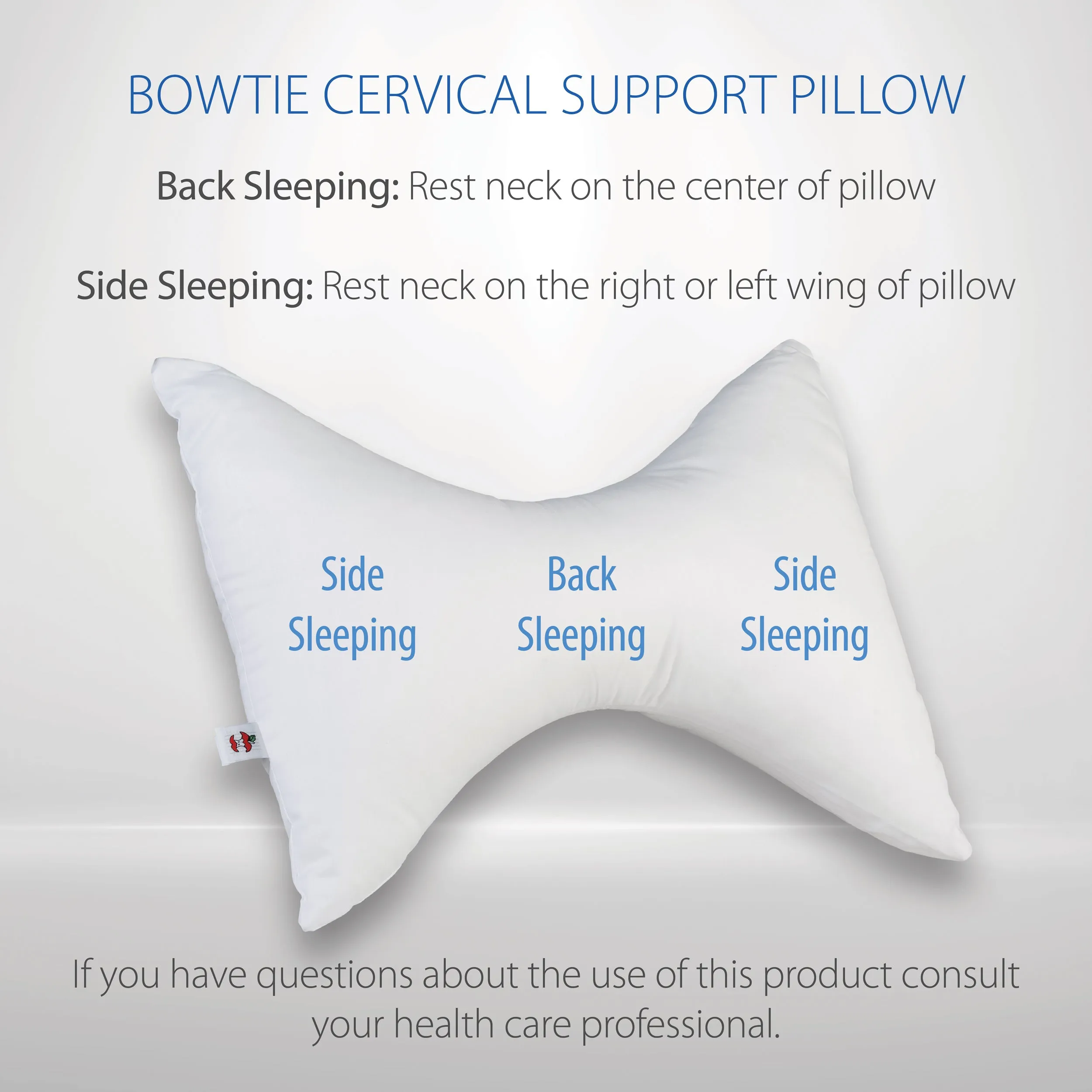 Bowtie Pillow Cervical Support Pillow