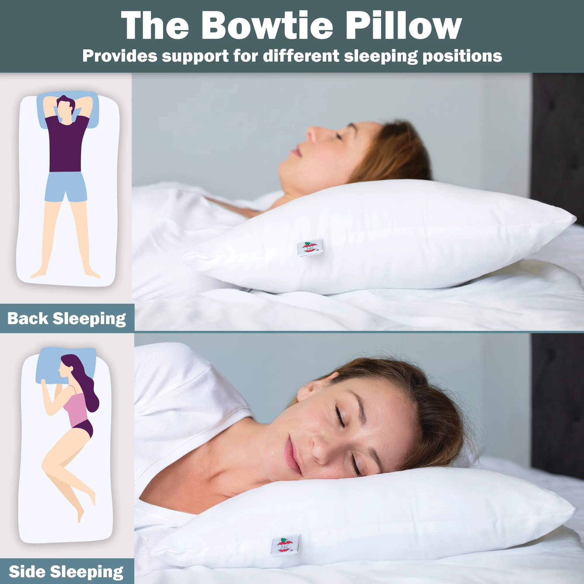 Bowtie Pillow Cervical Support Pillow