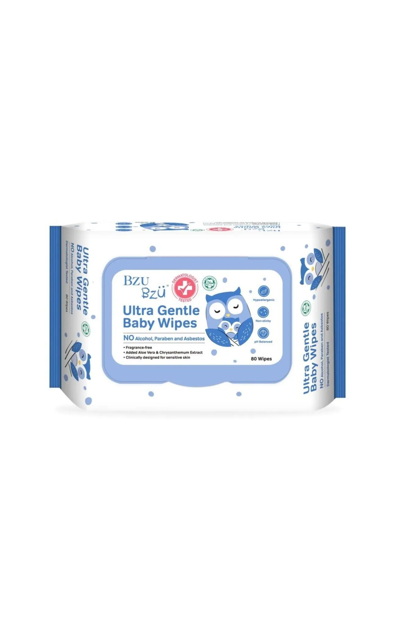 Bzu Bzu Ultra Gentle Baby Wipes - 80 Pack X 2