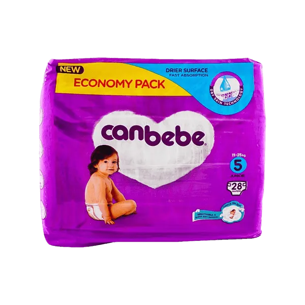 CANBEBE DIAPERS JUNIOR 5 - 28 DIAPERS