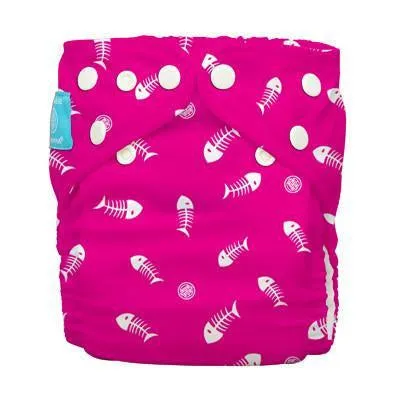 Charlie Banana Diaper 2 Inserts Fish Sticks Hot Pink One Size