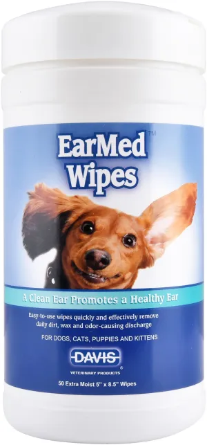 Davis EarMed Wipes, 50 ct