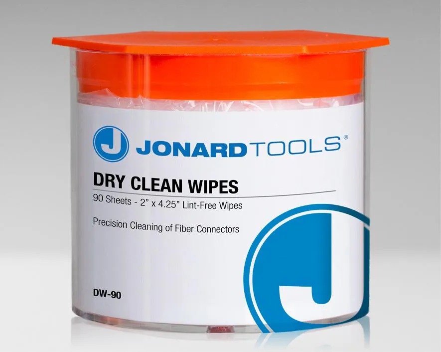 Dry Wipes for Cleaning Fiber