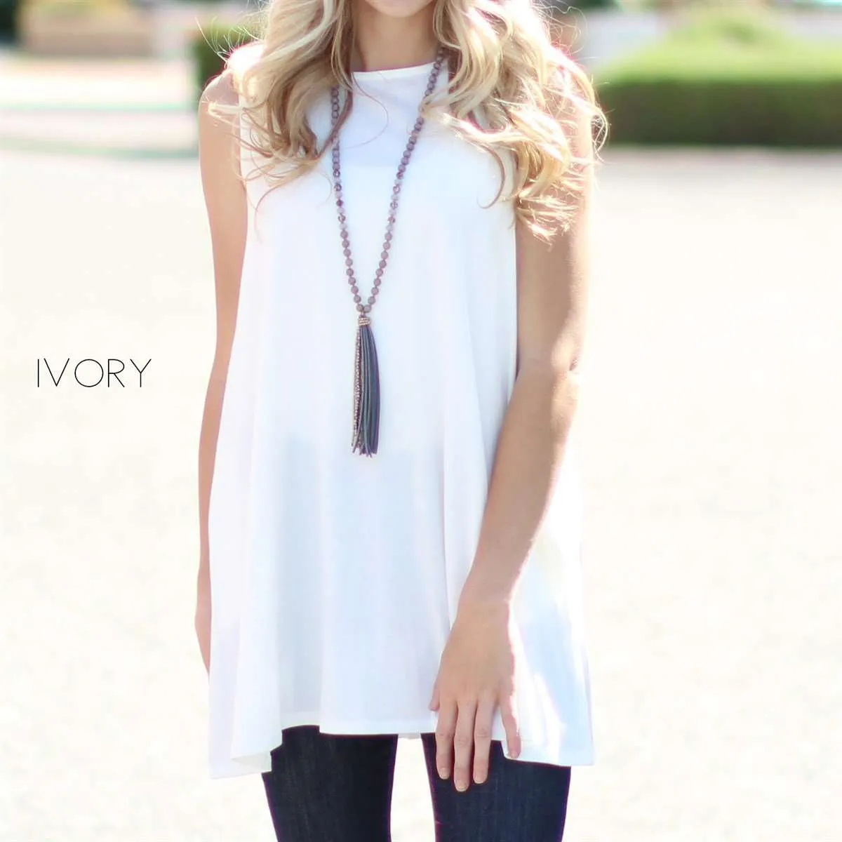 Flowy Pocket Tunic Tank | S-XL