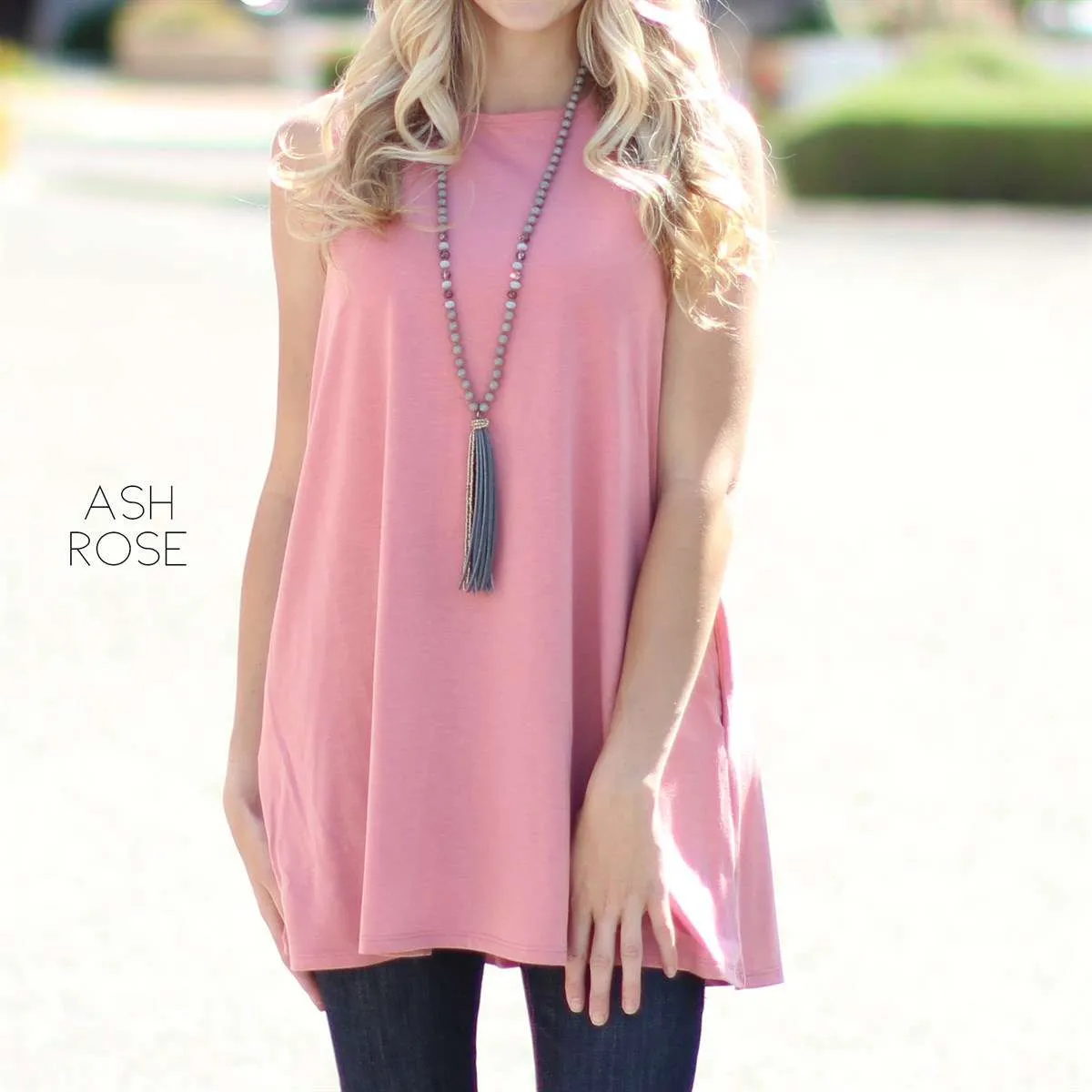 Flowy Pocket Tunic Tank | S-XL