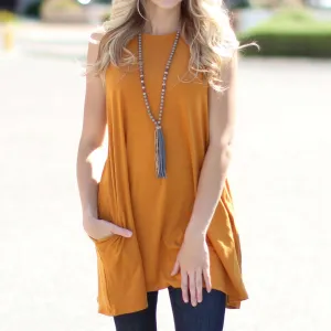 Flowy Pocket Tunic Tank | S-XL