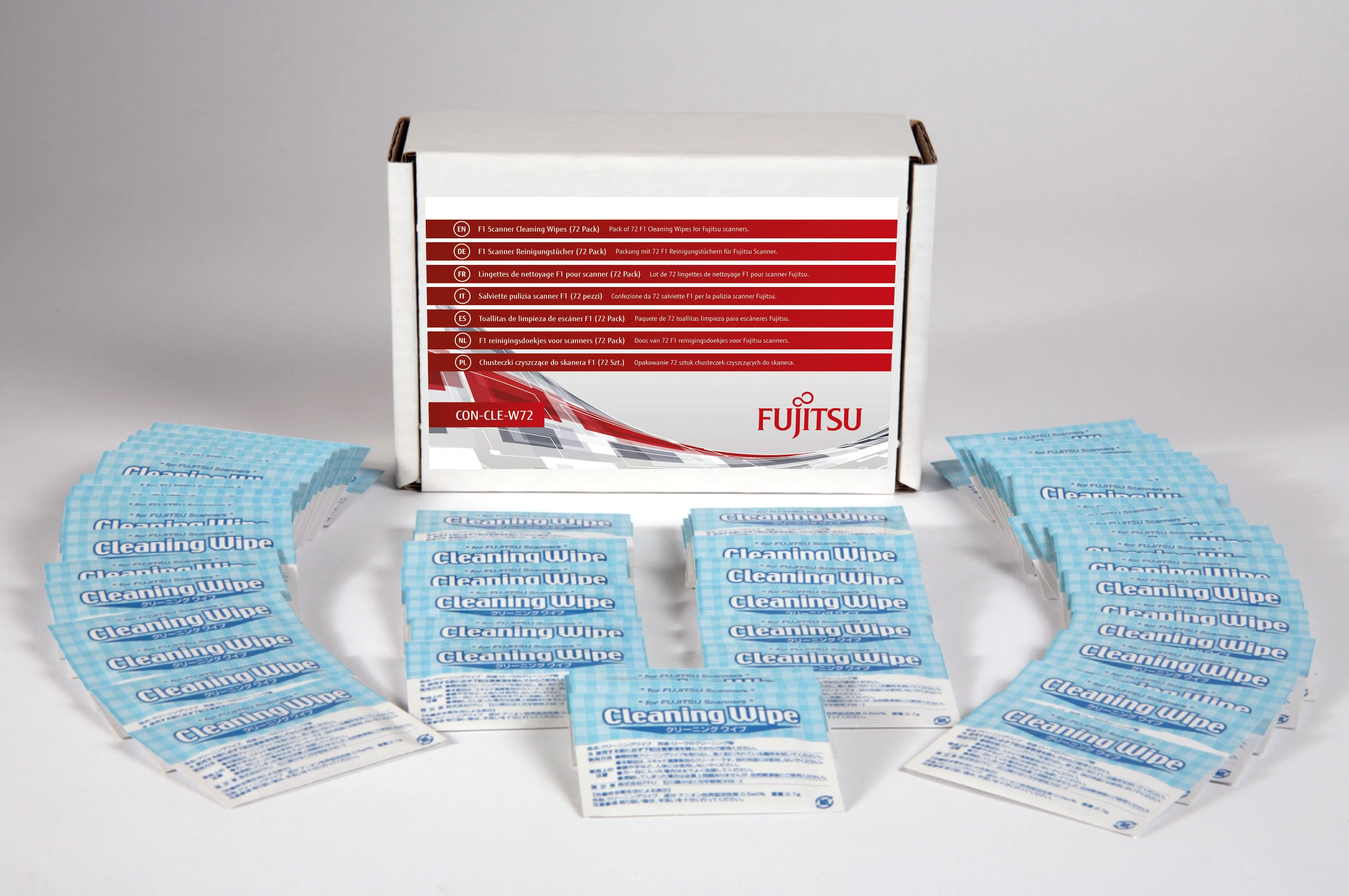 Fujitsu/Pfu F1 Scanner Cleaning Wipes (72 Pack) Scanner Cleaning Wipes Impregnated With Manufacturer Approved F1 Cleanin