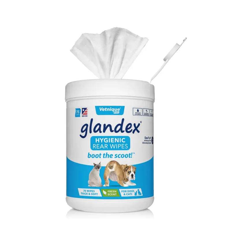 Glandex Anal Pet Wipes 75pc