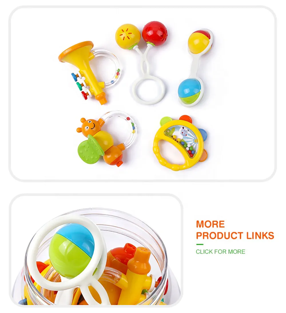 Goodway Baby Rattle Set 8 Pcs (Yellow)