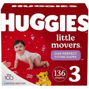 Huggies Pull-Ups Little Mover Baby Diaper - Size 3 - 136ct