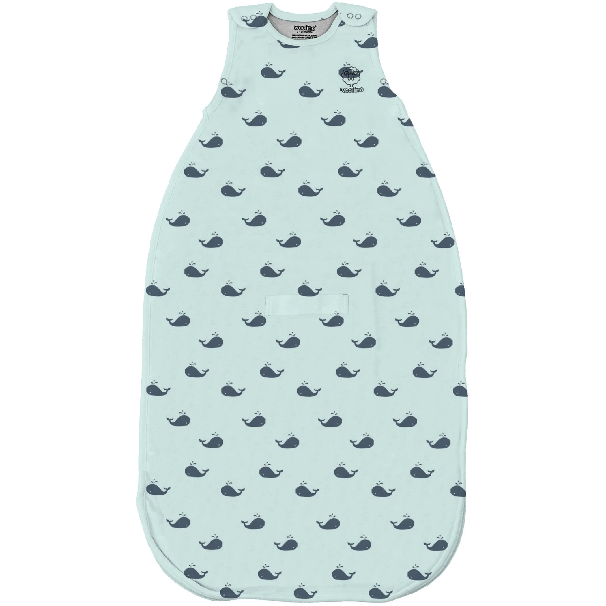 Imperfect 4 Season™ Ultimate Baby Sleep Bag, Merino Wool & Organic Cotton, 2 Months - 2 Years, Whales