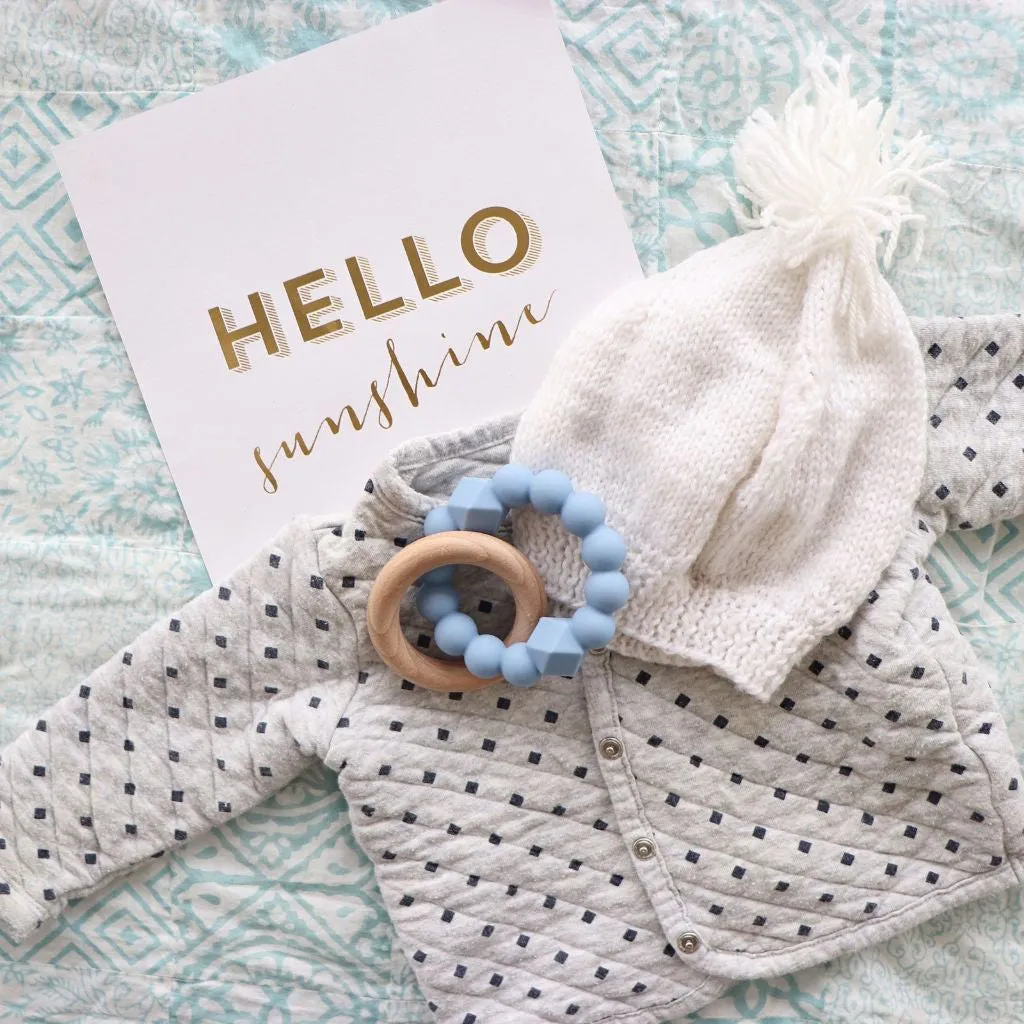 Jellystone Designs Moon Baby Teether - Honey