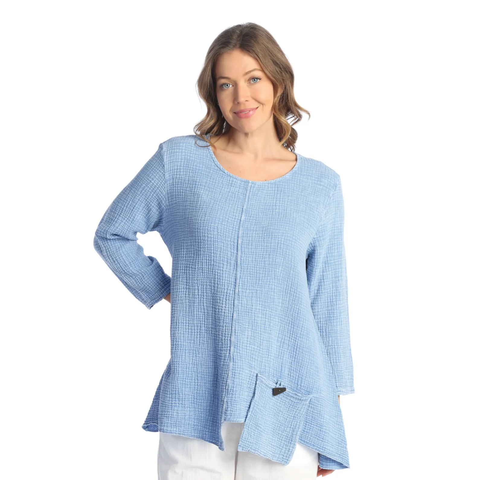 Jess & Jane Mineral Washed Double Gauze Tunic - M108