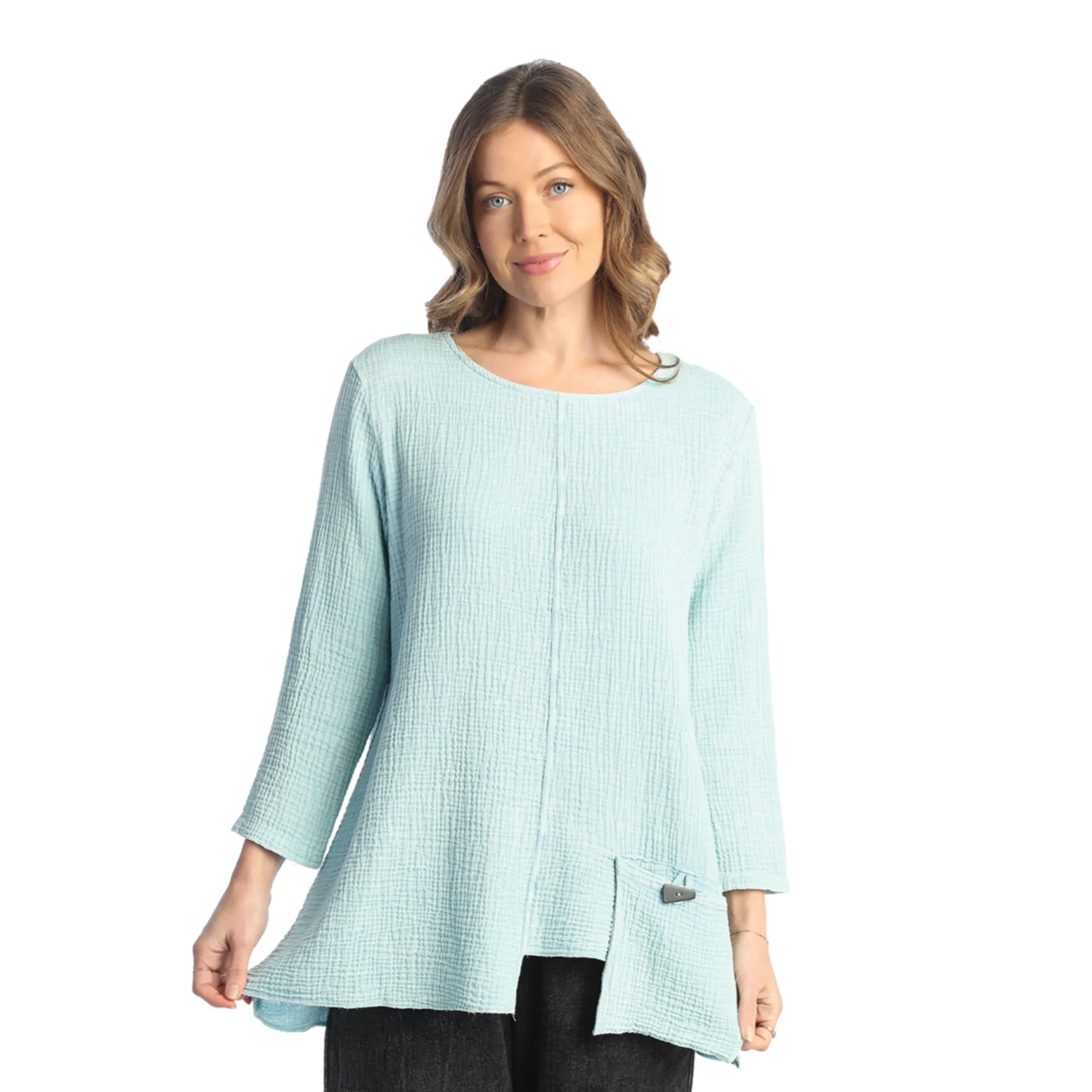 Jess & Jane Mineral Washed Double Gauze Tunic - M108