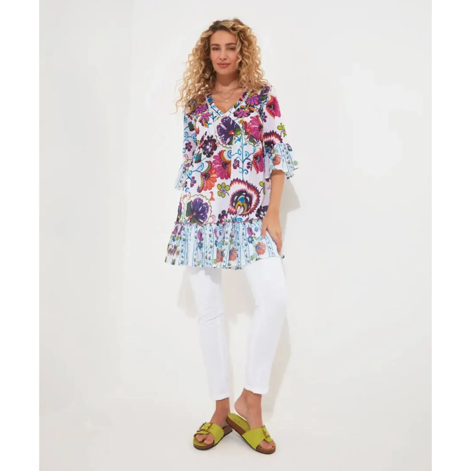 Joe Browns 12 Multi-Coloured Bold Beautiful Tunic Top