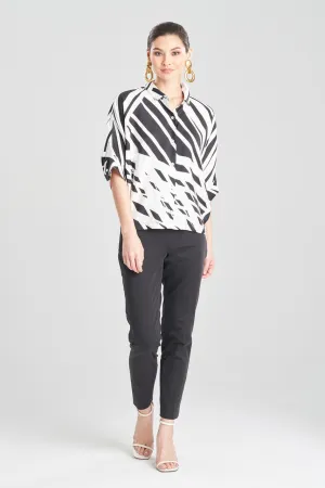 Katana Cotton Silk Pleated Top