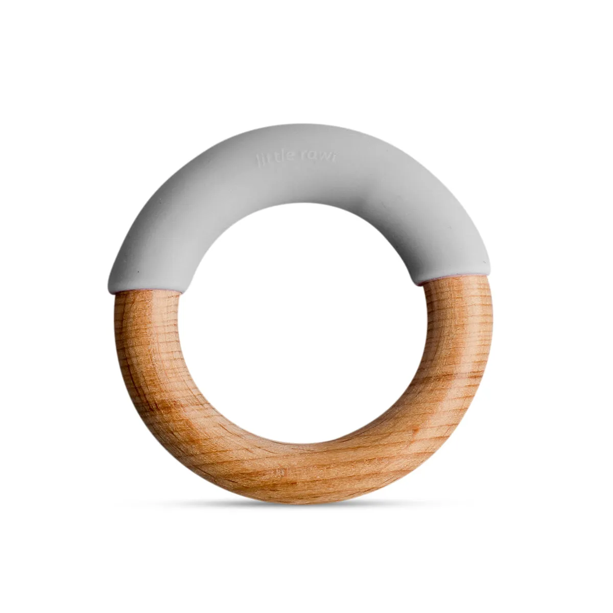 Little Rawr Wood   Silicone Simple Ring - Grey