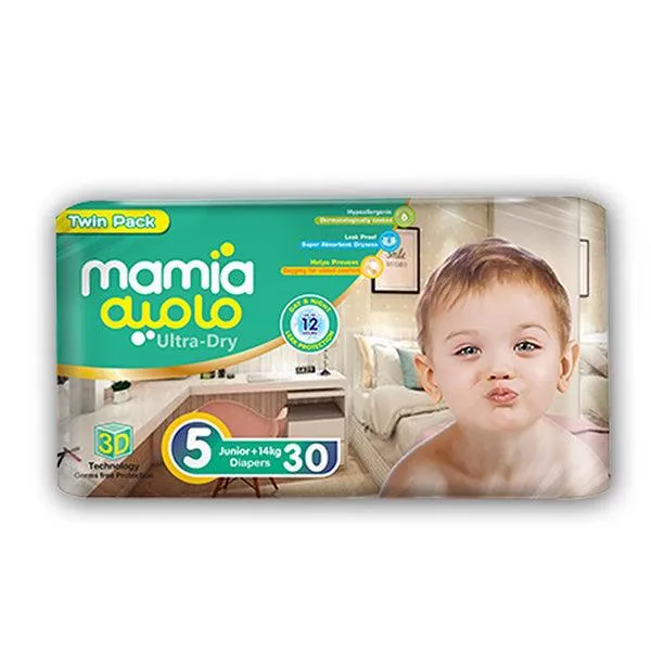 MAMIA TWIN PACK 5 JUNIOR DAIPERS 30PCS