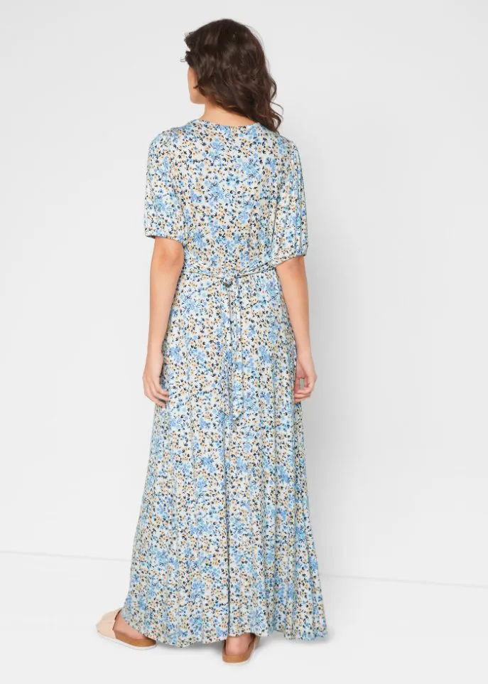 Maternity/nursing maxi dress Bpc Bonprix Collection, blue