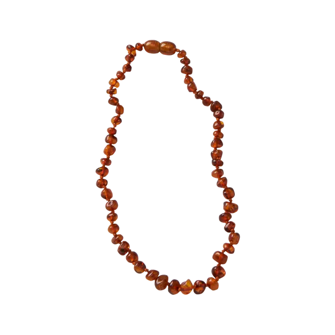 Nature Baby Amber Necklace - Cognac