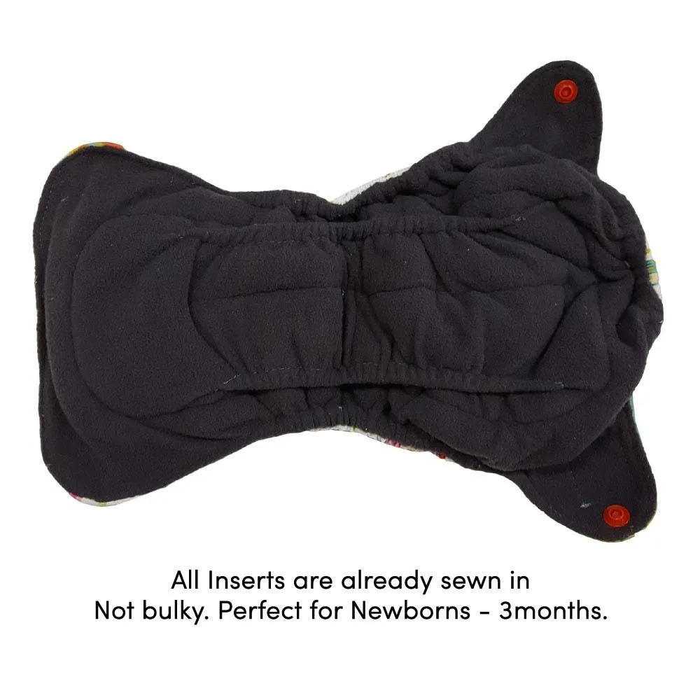 Newborn Charcoal Bamboo Cloth Diaper