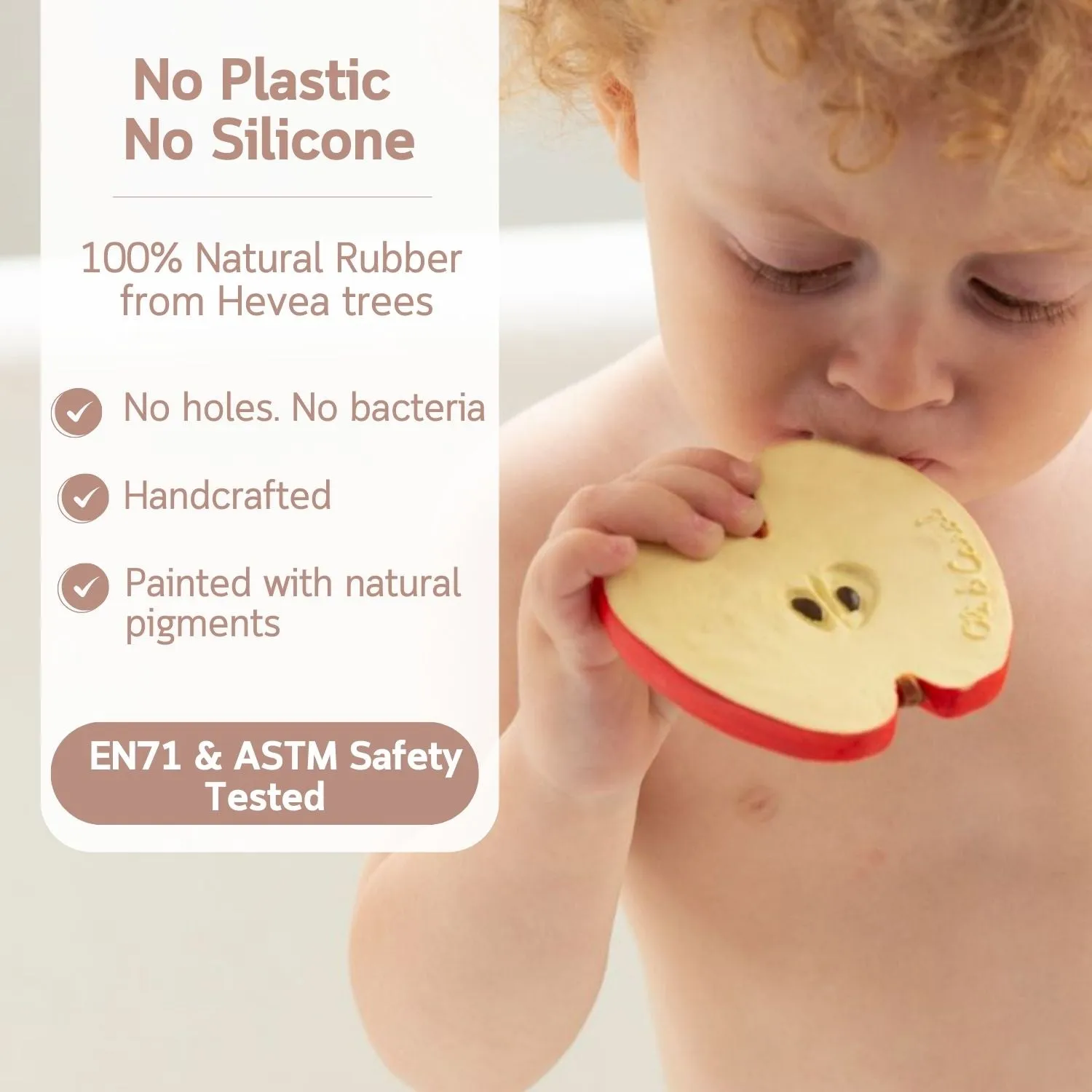 Oli & Carol Pepita The Apple Natural Rubber Teether