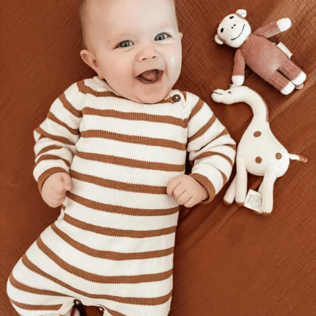 Organic Baby Toys - Newborn Rattles | Monkey