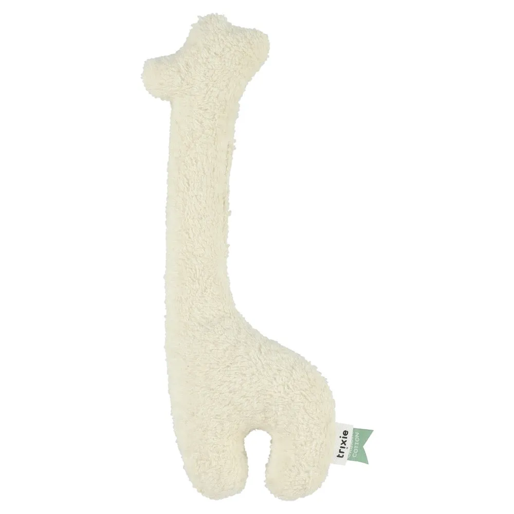 Organic Giraffe Rattle - 'Teddy Almond'