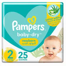 Pampers 2 (3-6Kg) 25 Diapers