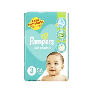 PAMPERS PANTS SKIN COMFORT SIZE 3 - 56 DIAPERS