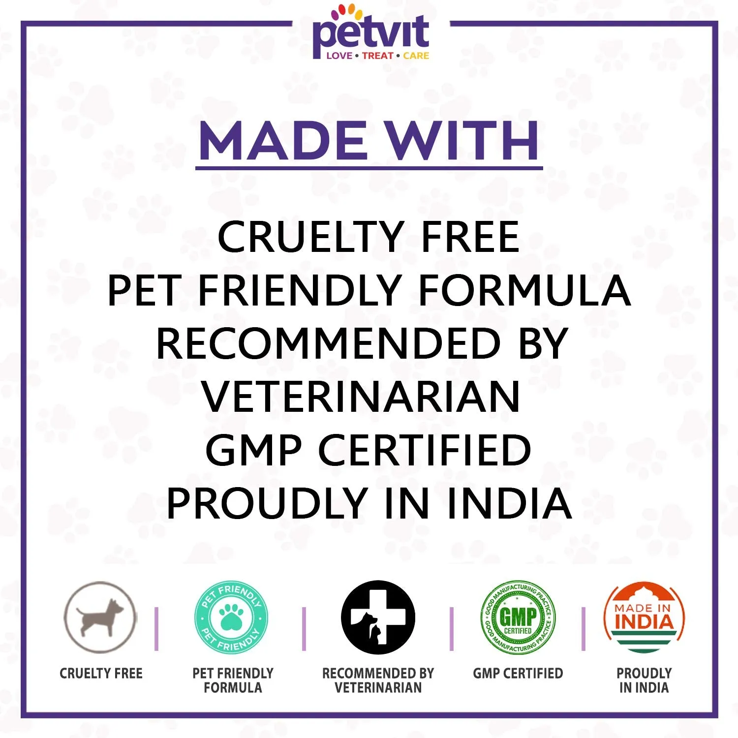 Petvit Cleansing & Grooming Wipes for Dog and Cat Enriched with Vitamin B5 and Aloe Vera - 50 Wipes | Pack of 2